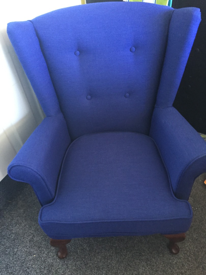 Wing Back Chair Recover Walker's Furniture Restoration