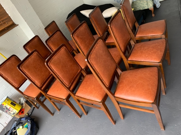 Recover Leather Dining Chairs Walker S Furniture Restoration